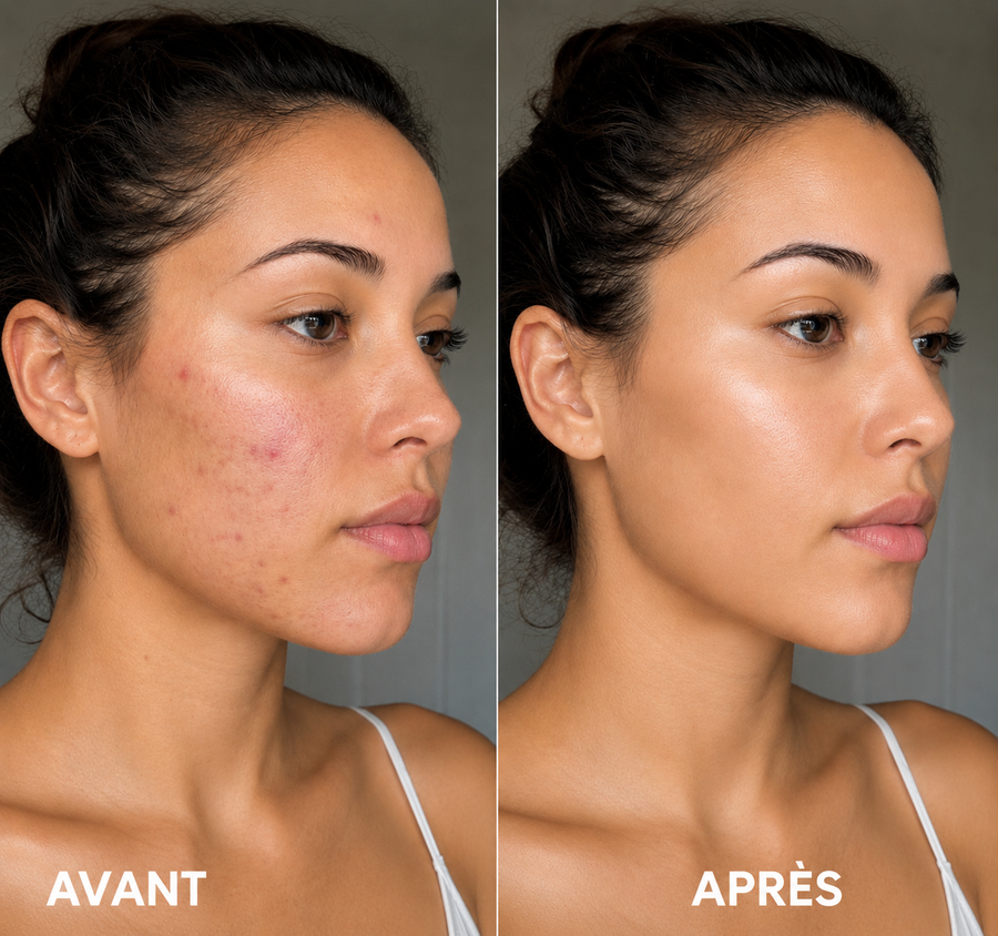 Peau douce et cheveux souples sous une douche avec le filtre parfumé PARFEAU à la Vitamine C