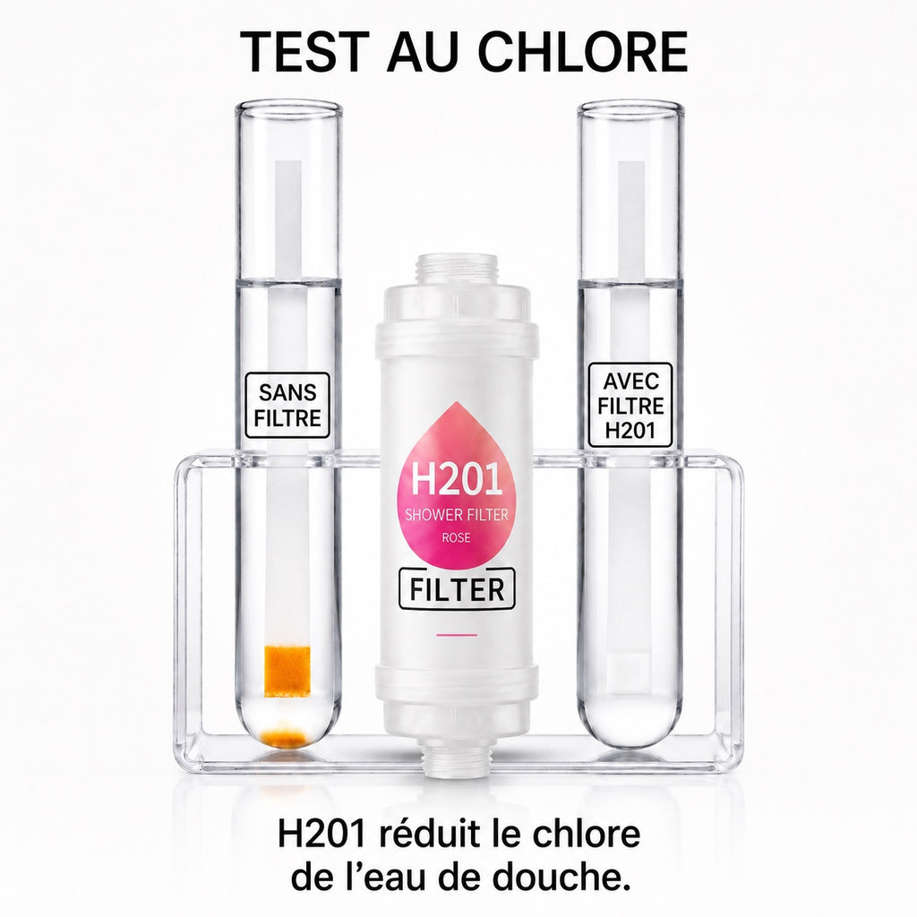 fleure de rose — Filtre de douche parfumé PARFEAU à la rose, Vitamine C, réduit le chlore