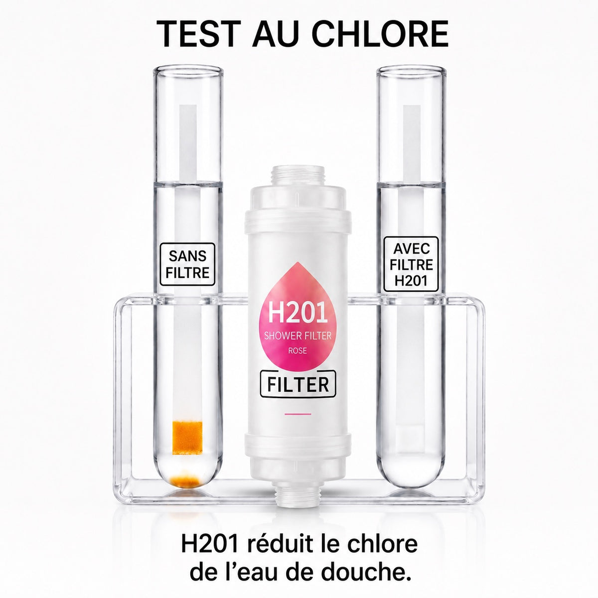 fleure de rose — Filtre de douche parfumé PARFEAU à la rose, Vitamine C, réduit le chlore