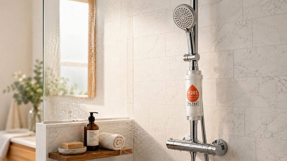 Filtre de Douche Parfumé — Vitamine C & Anti-Chlore