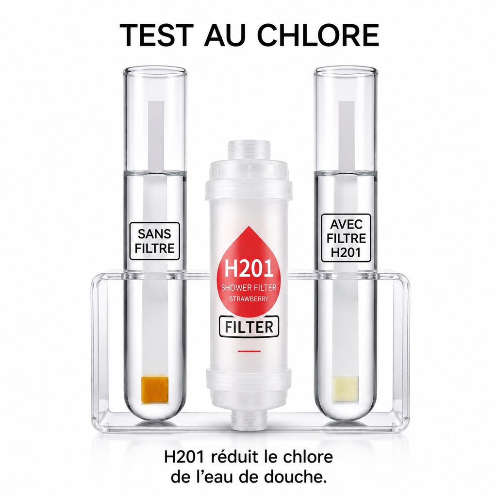 fraise — Filtre de douche parfumé PARFEAU à la fraise, Vitamine C, réduit le chlore