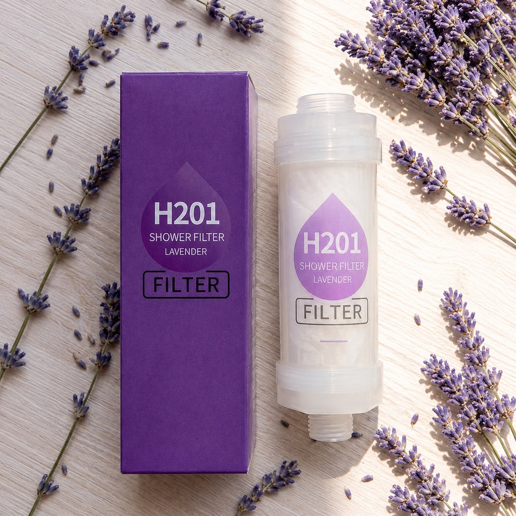 lavande — Filtre de douche parfumé PARFEAU à la lavande, Vitamine C, réduit le chlore