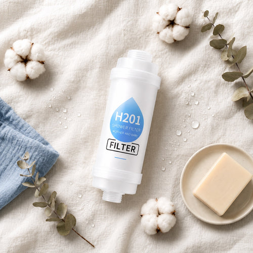 bébé — Filtre de douche parfumé PARFEAU Maman & Bébé, Vitamine C, réduit le chlore