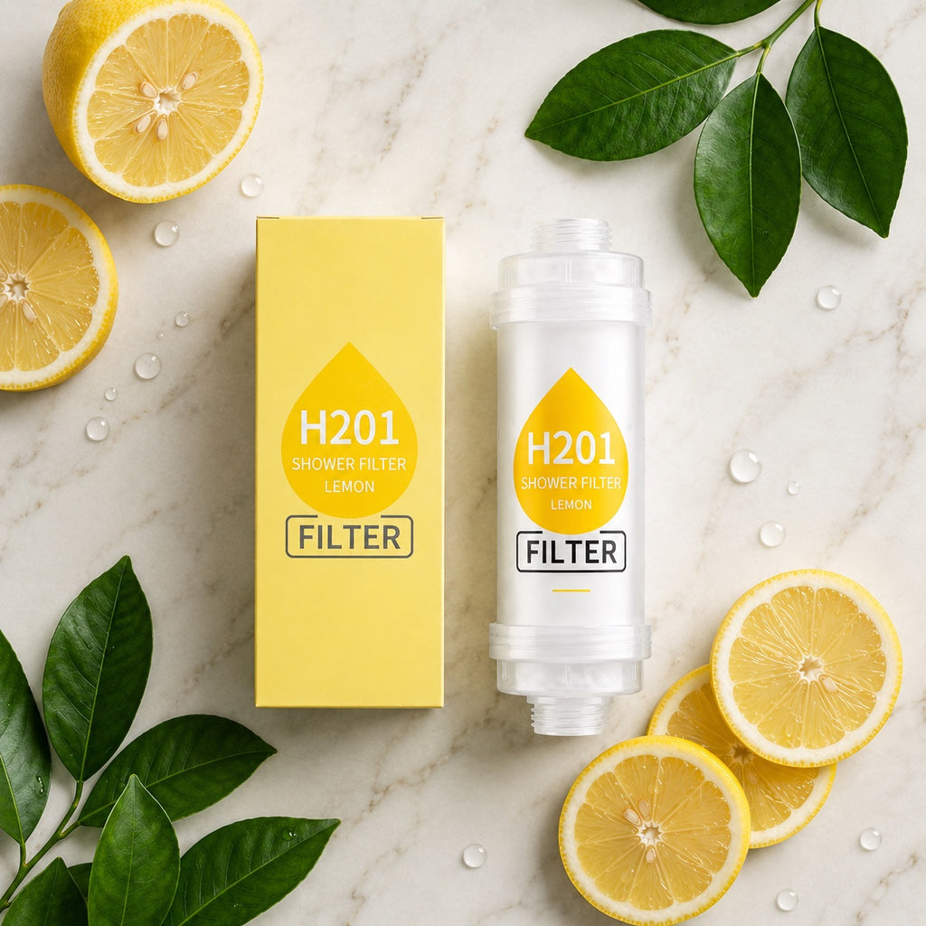 citron — Filtre de douche parfumé PARFEAU au citron, Vitamine C, réduit le chlore