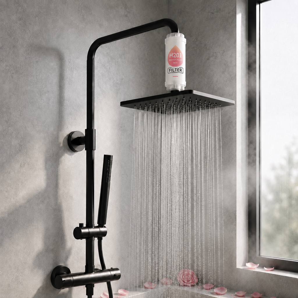 Filtre de Douche Parfumé — Vitamine C & Anti-Chlore